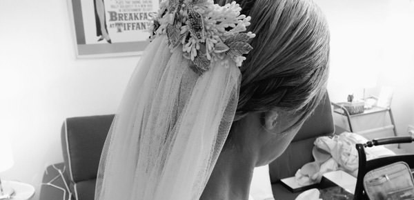 Detalle Peinado de novia - Peluquería Cádiz