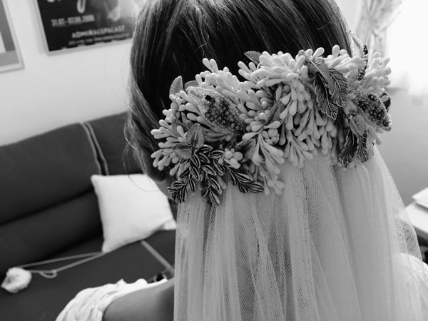 Detalle Peinado de novia - Peluquería Cádiz