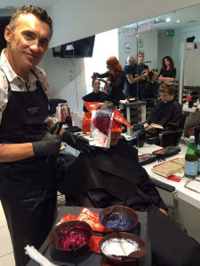 Dando el color en la Sassoon Academy